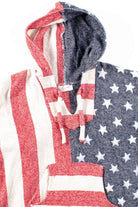 Vintage American Flag Baja Hoodie
