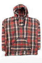 Vintage Red Plaid Baja Hoodie