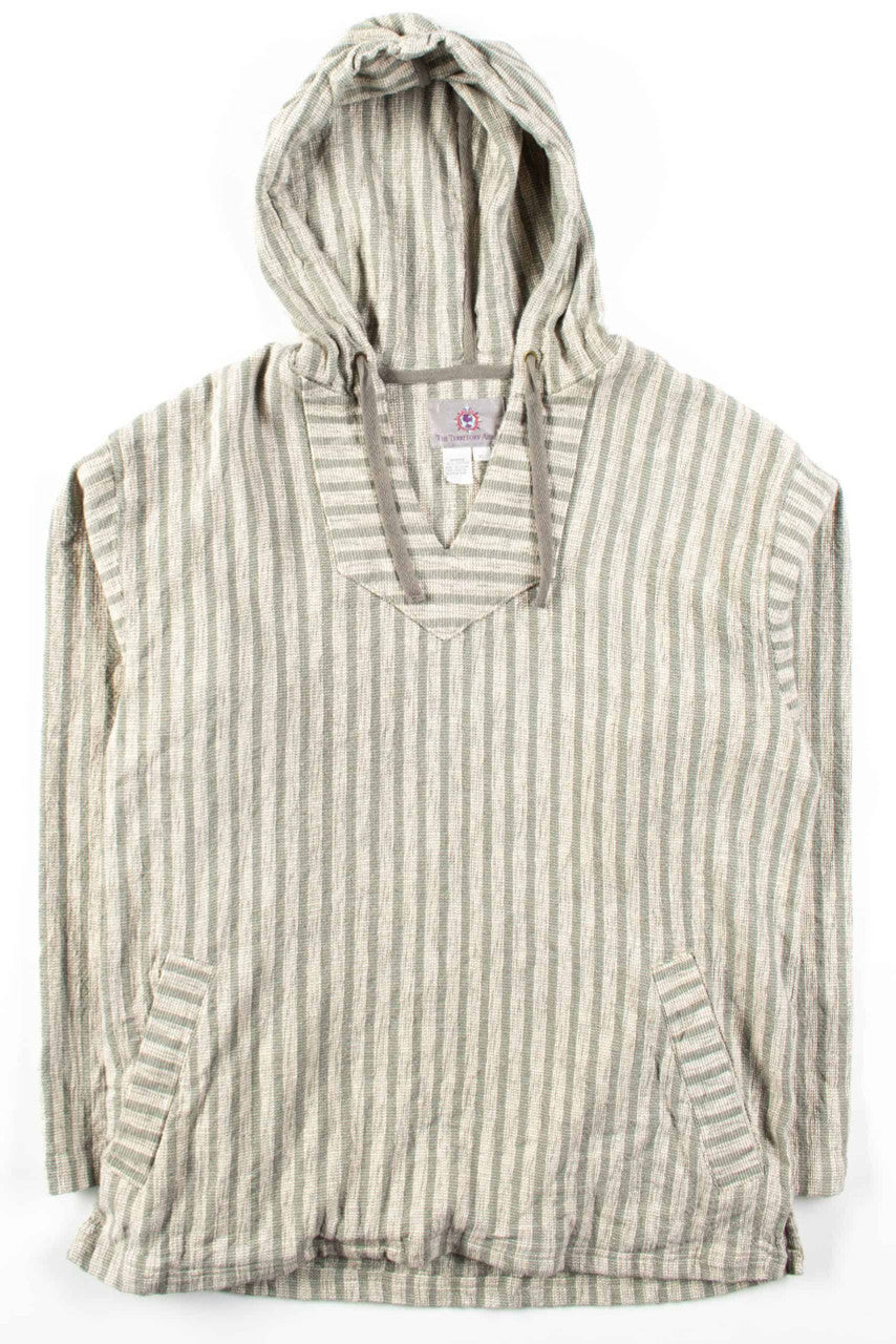 Olive Striped Baja Hoodie