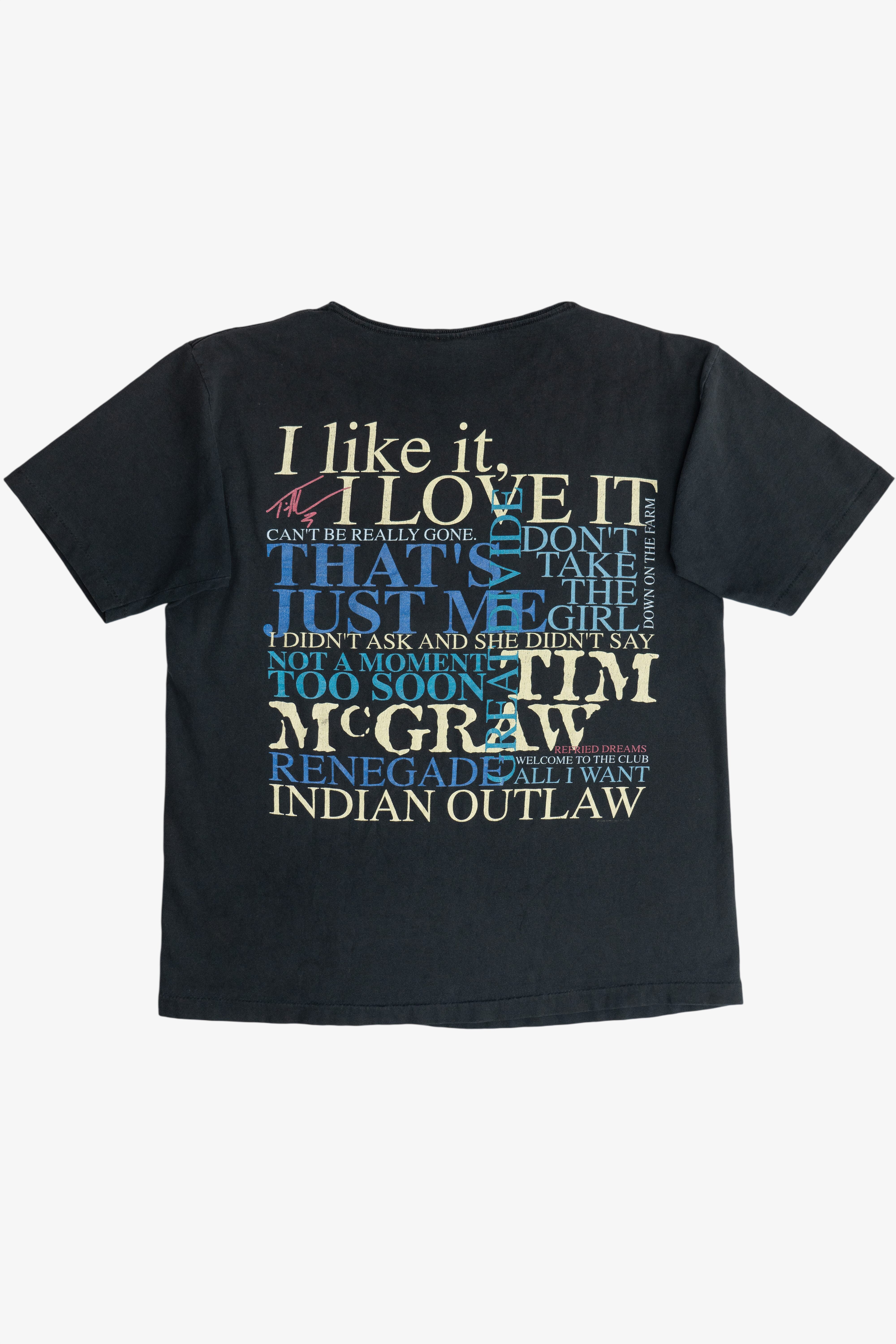 90s TIM MCGRAW ツアー　Tシャツ Vintage Distressed Tim McGraw 1995 All I Want Tour T-Shirt (1990s