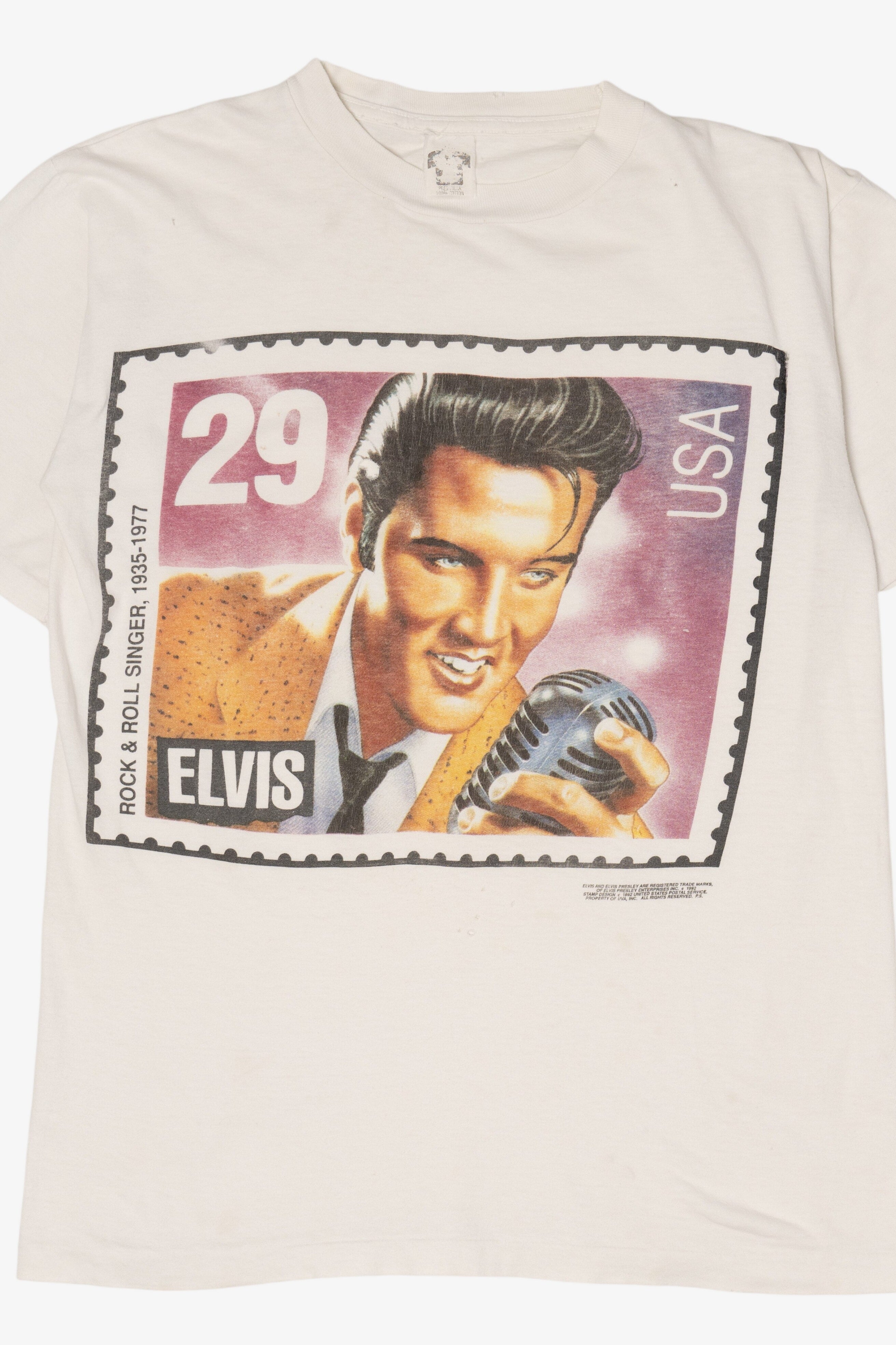 Vintage Elvis Presley Stamp Single Stitch T-Shirt (1990s) – Ragstock