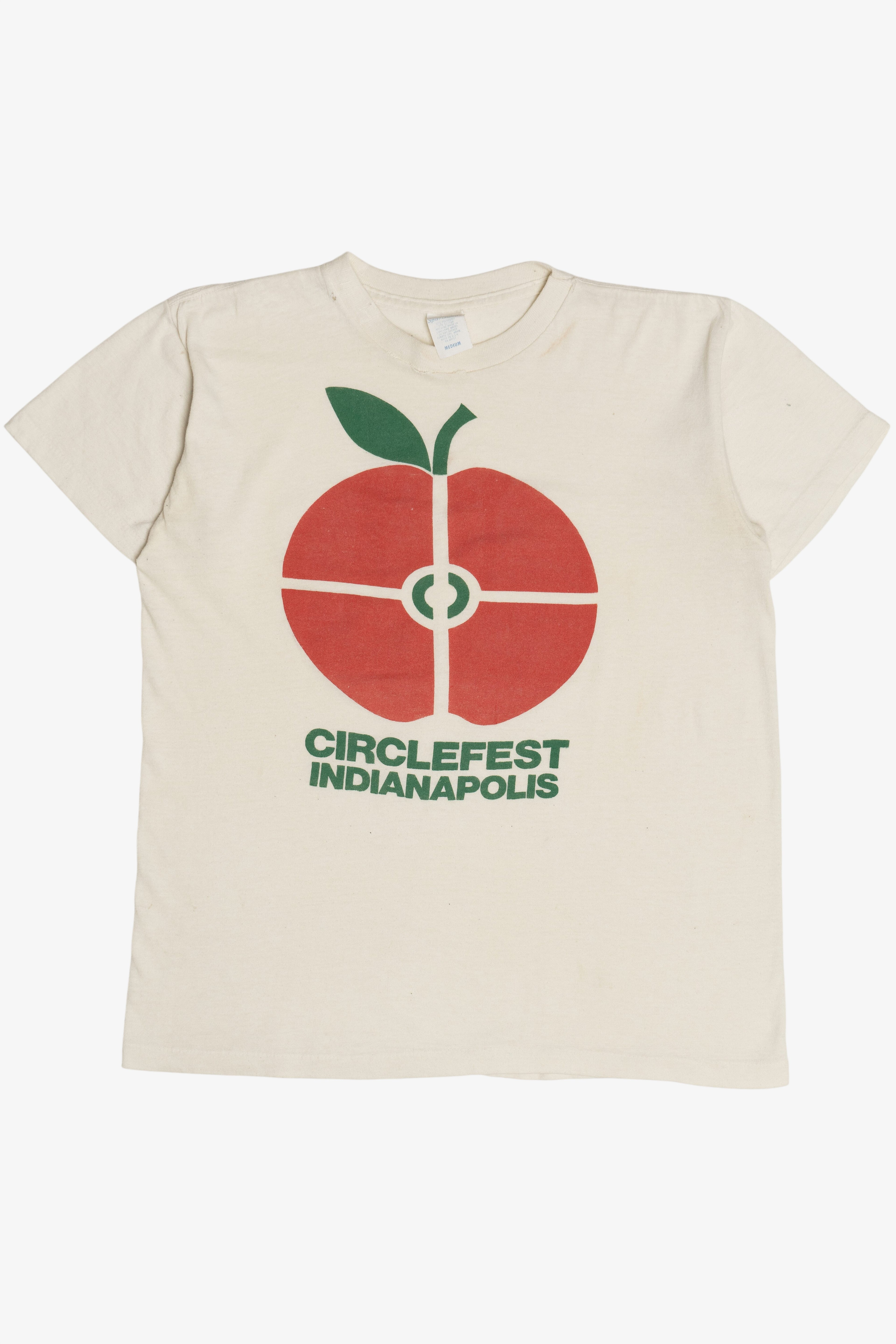Vintage Distressed "Circlefest Indianapolis" Paper Thin Music Festival T-Shirt (1980s)