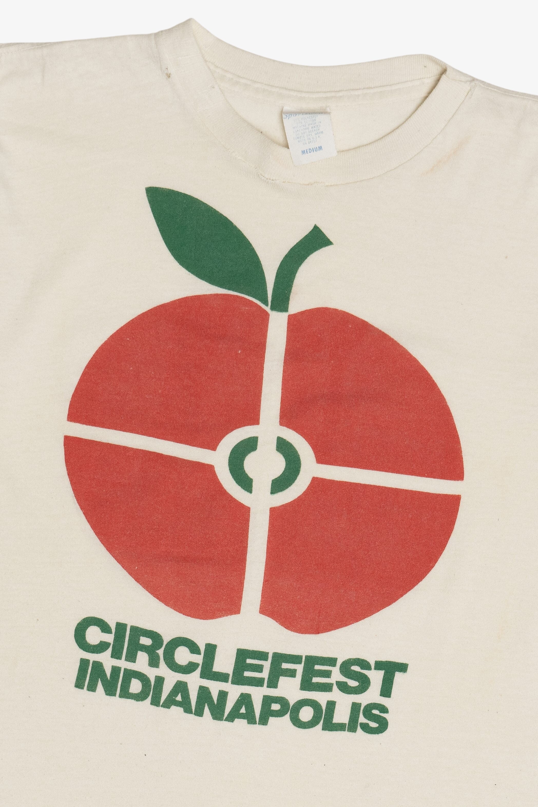 Vintage Distressed "Circlefest Indianapolis" Paper Thin Music Festival T-Shirt (1980s)