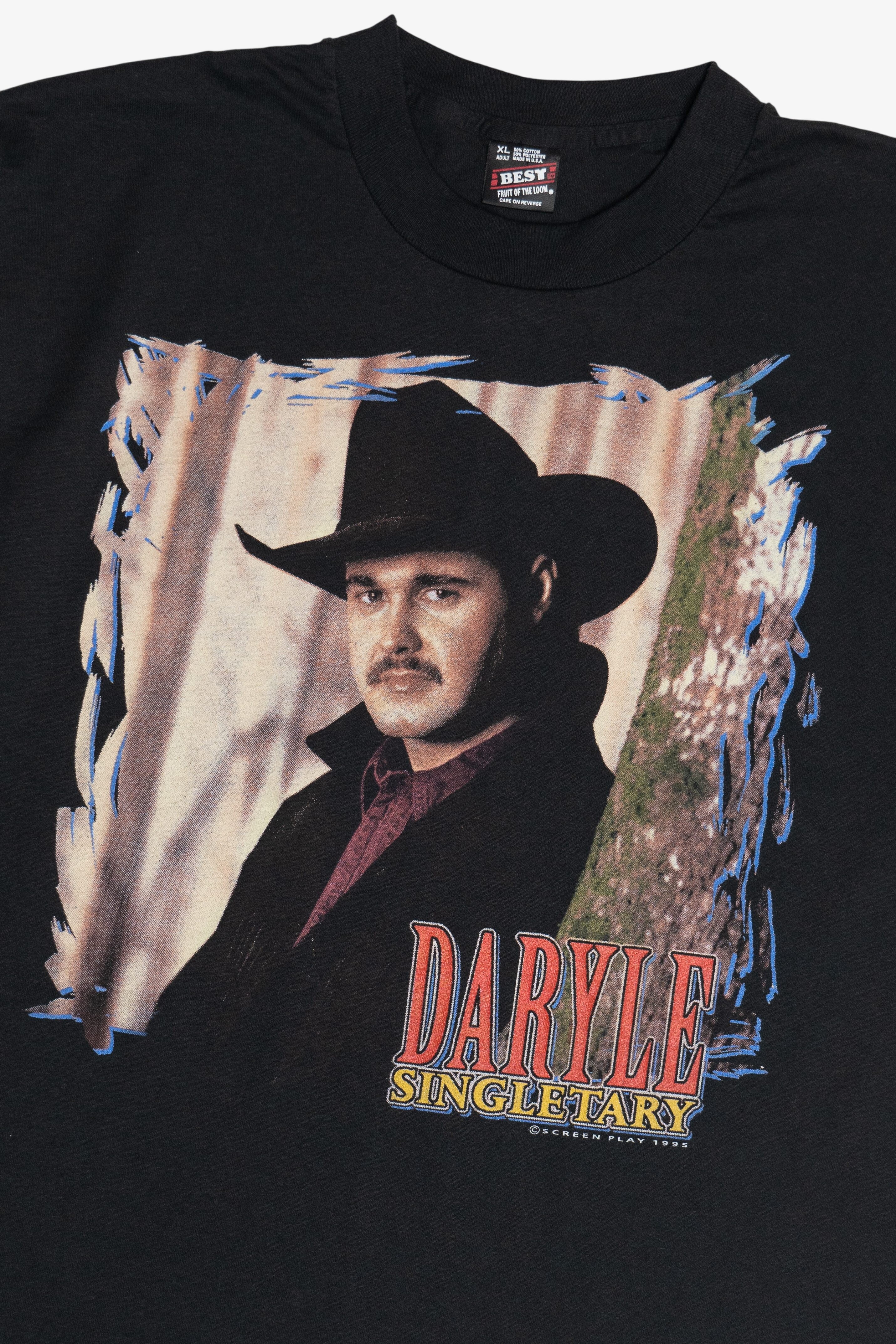 Vintage Daryle Singletary Sneak Preview Tour 1995 "I Was There" Country Band T-Shirt (1990s)