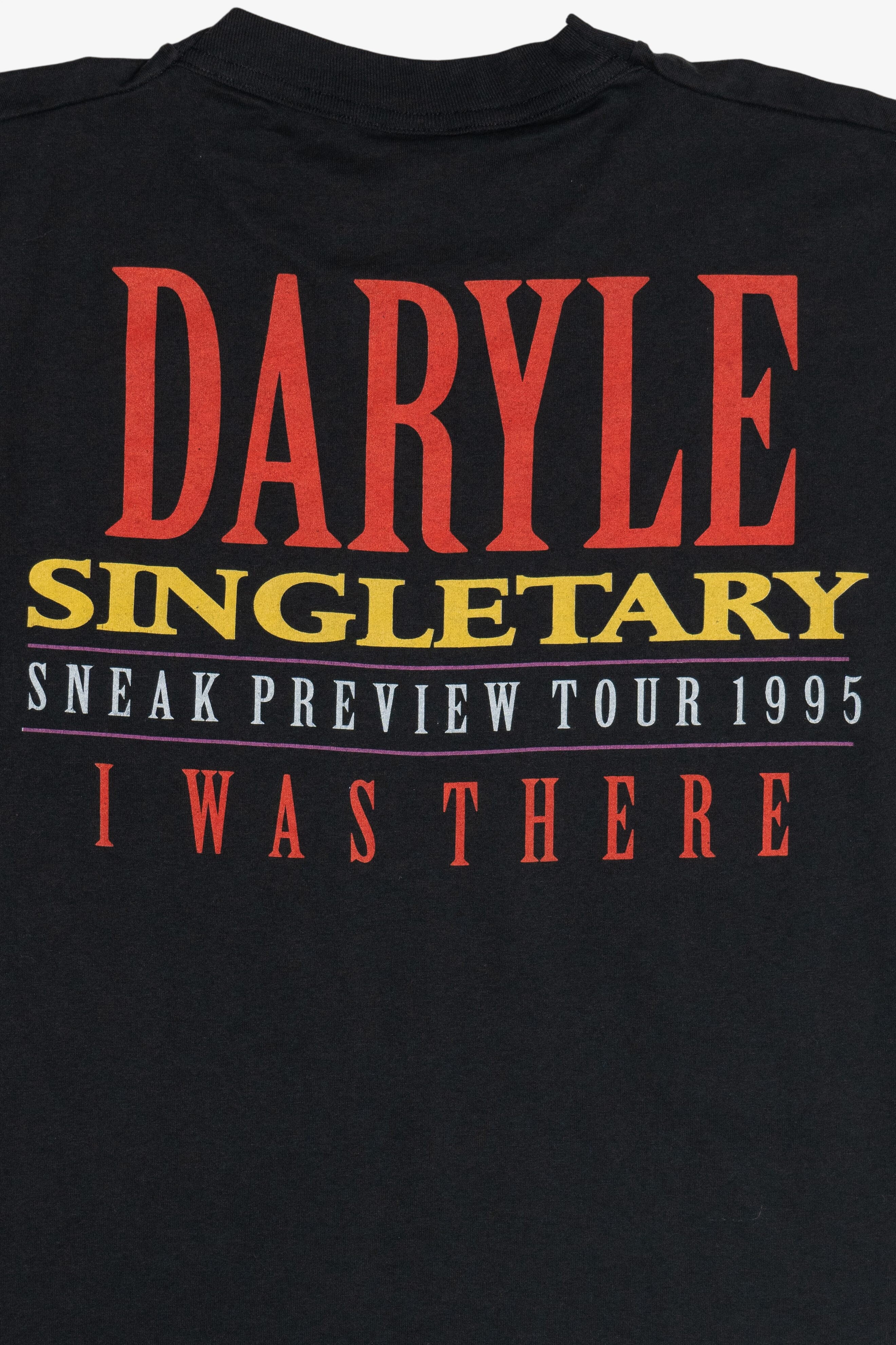 Vintage Daryle Singletary Sneak Preview Tour 1995 "I Was There" Country Band T-Shirt (1990s)