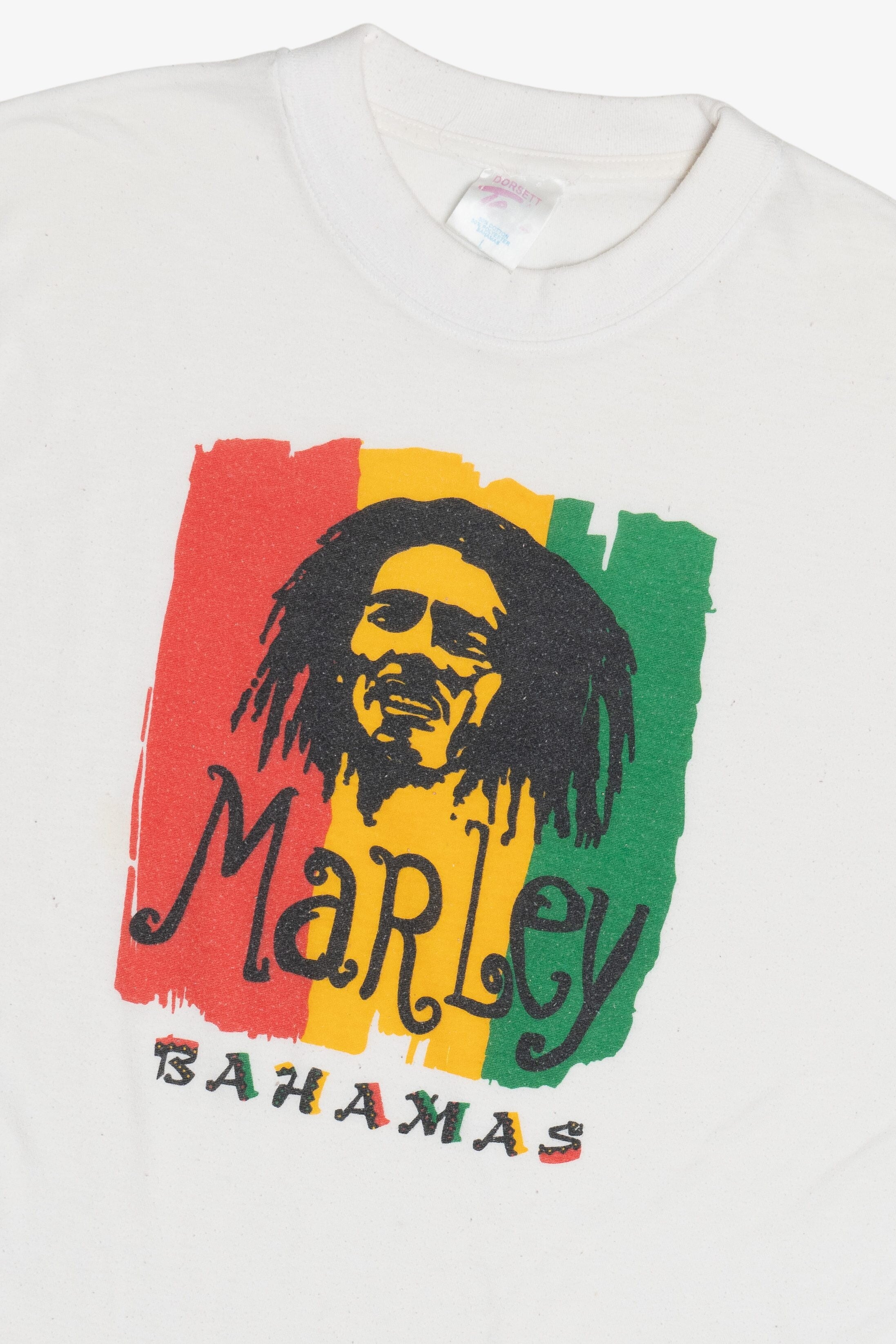 Vintage "Marley" "Bahamas" Bob Marley T-Shirt (1990s)