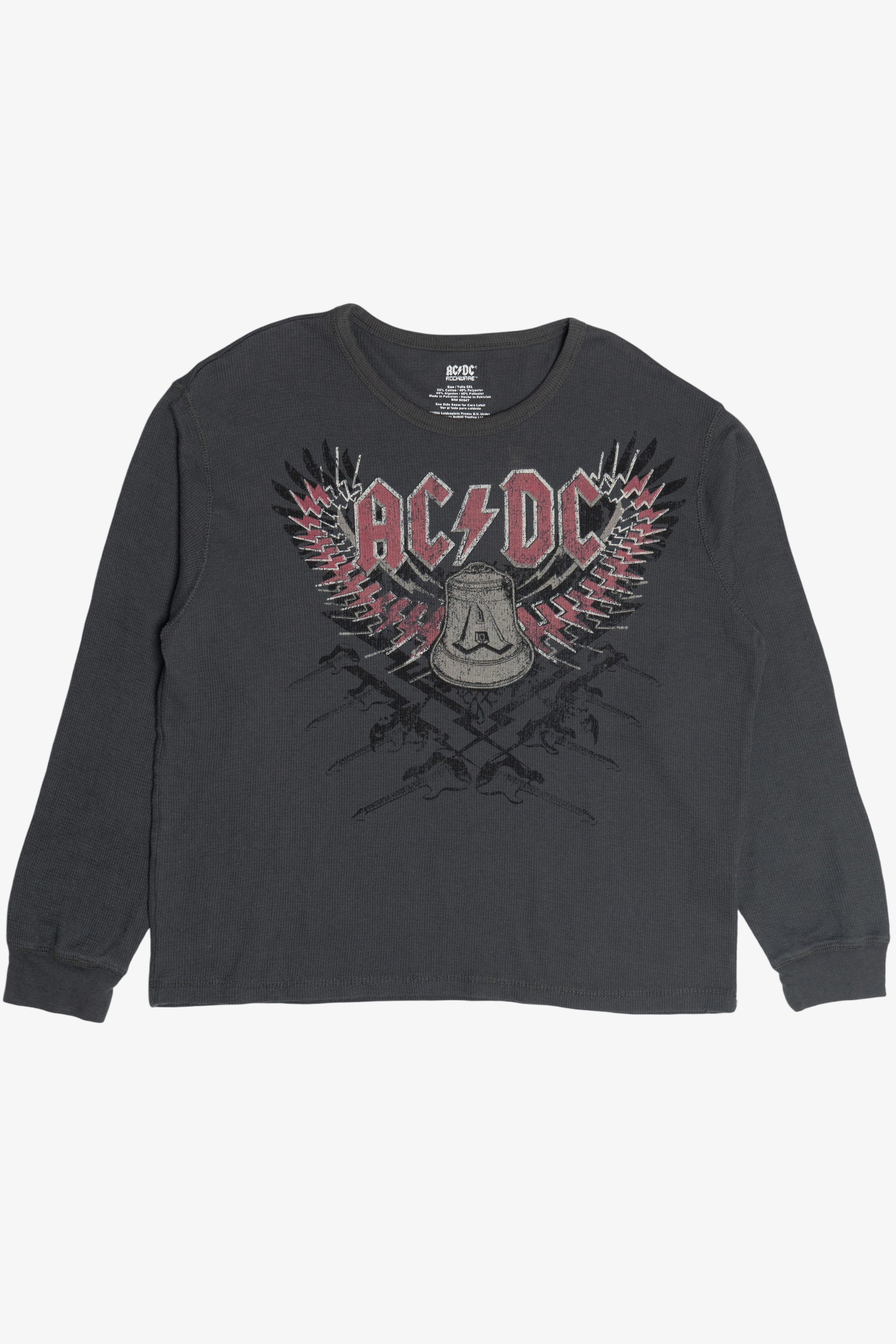 AC/DC Waffle Knit Long Sleeve Band Shirt (2020s)