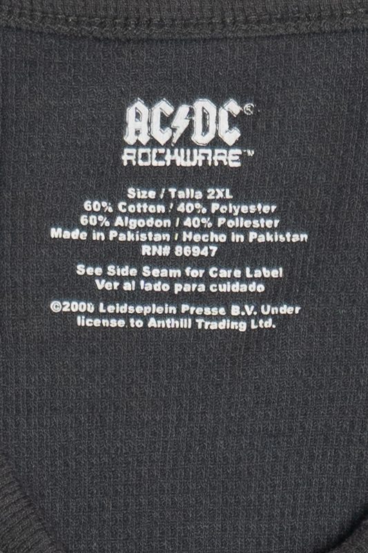 AC/DC Waffle Knit Long Sleeve Band Shirt (2020s)