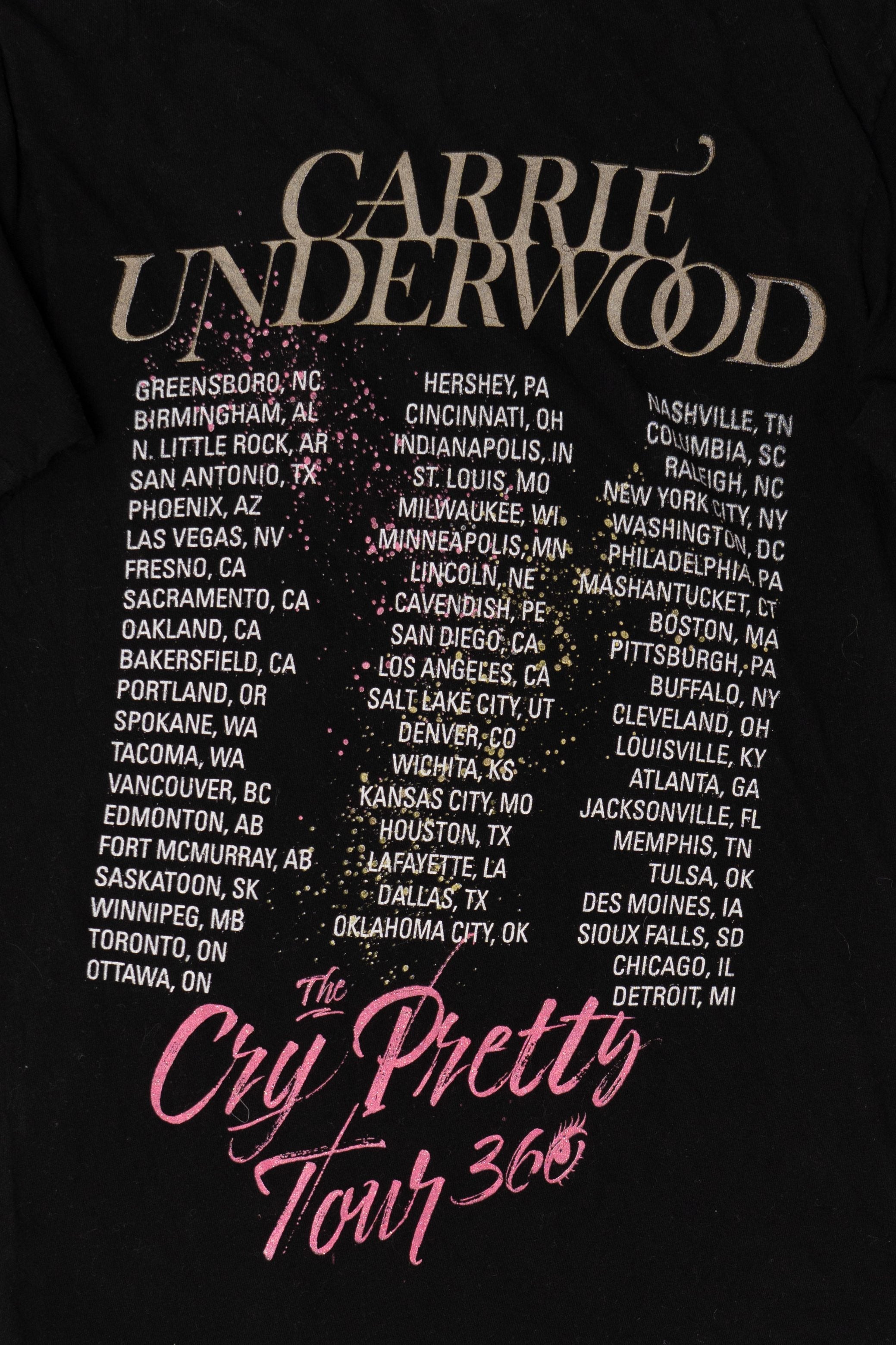 Carrie Underwood "The Cry Pretty Tour 360" T-Shirt (2010s)