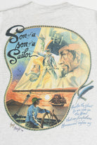 Vintage Jimmy Buffett "Son Of A Son Sailor" Illustrator Mazzotta Signed Band T-Shirt (1990s)