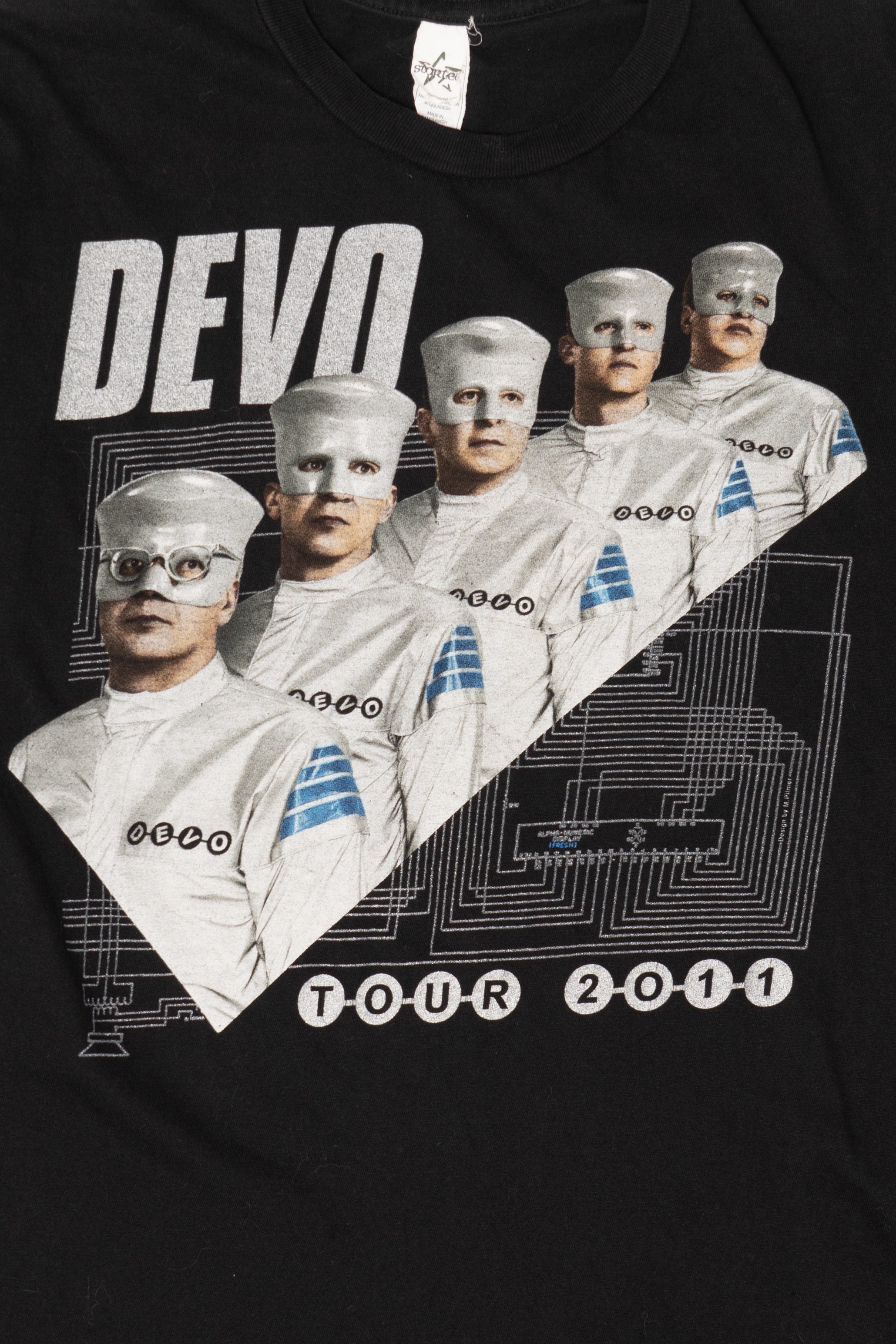 Devo 2011 Tour Black T-Shirt (2010s)