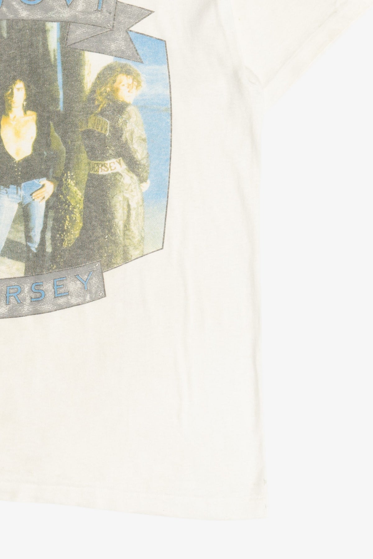 Vintage Bon Jovi New Jersey Paper Thin Distressed Band T-Shirt (1980s)