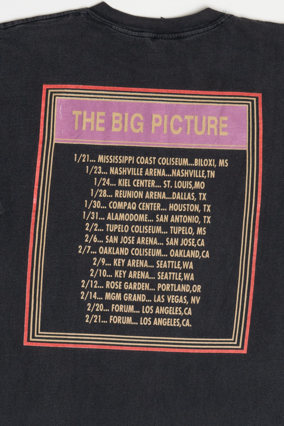 Vintage Elton John "The Big Picture" 1997 Tour T-Shirt (1990s)