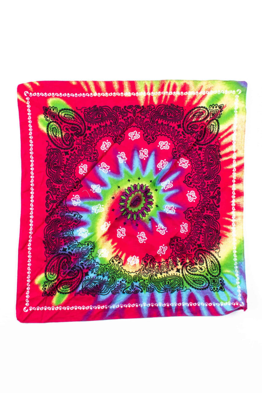 Rainbow Tie Dye Bandana