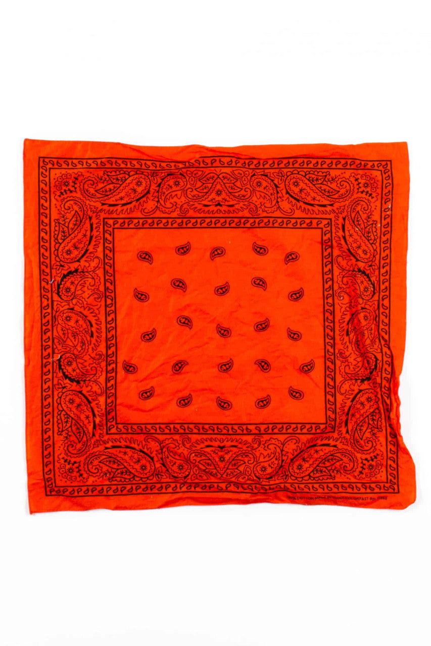Orange & Black Bandana