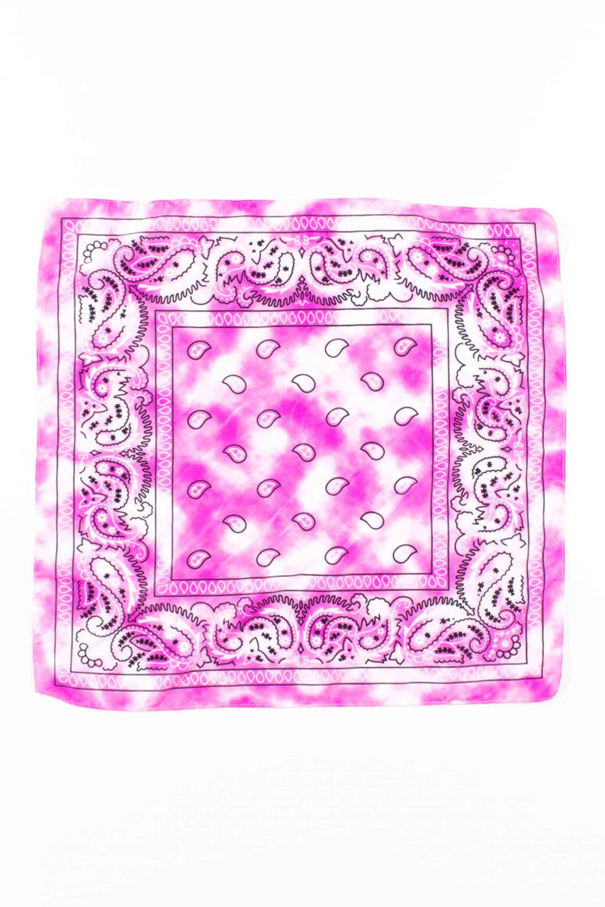 Pink Tie Dye Bandana