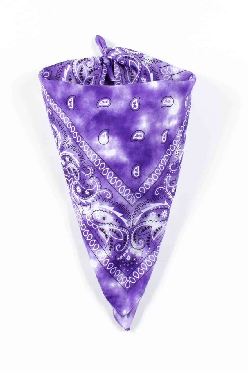 Purple Tie Dye Bandana