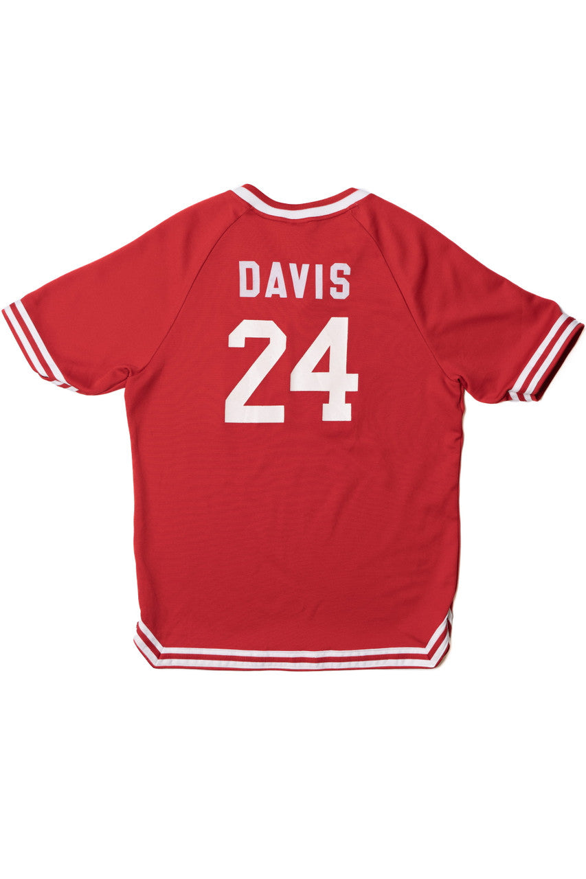Vintage "Kats" Davis #24 V-Neck Basketball Jersey