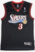 Vintage Sixers 76ers Allen Iverson 3 Stitched Reebok Basketball Jersey (2000s)