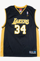 Vintage Shaquille O'Neal LA Lakers 34 Reebok Basketball Jersey (2000s)
