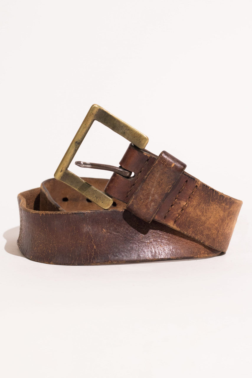 Wide Leather Heavy Duty Belt