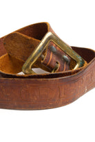 Vintage 'Robert' Etched Leather Belt