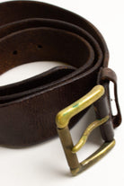 Dark Brown Leather Belt