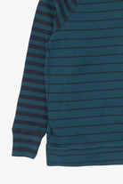 Teal Striped Eddie Bauer Sweatshirt (2000s)