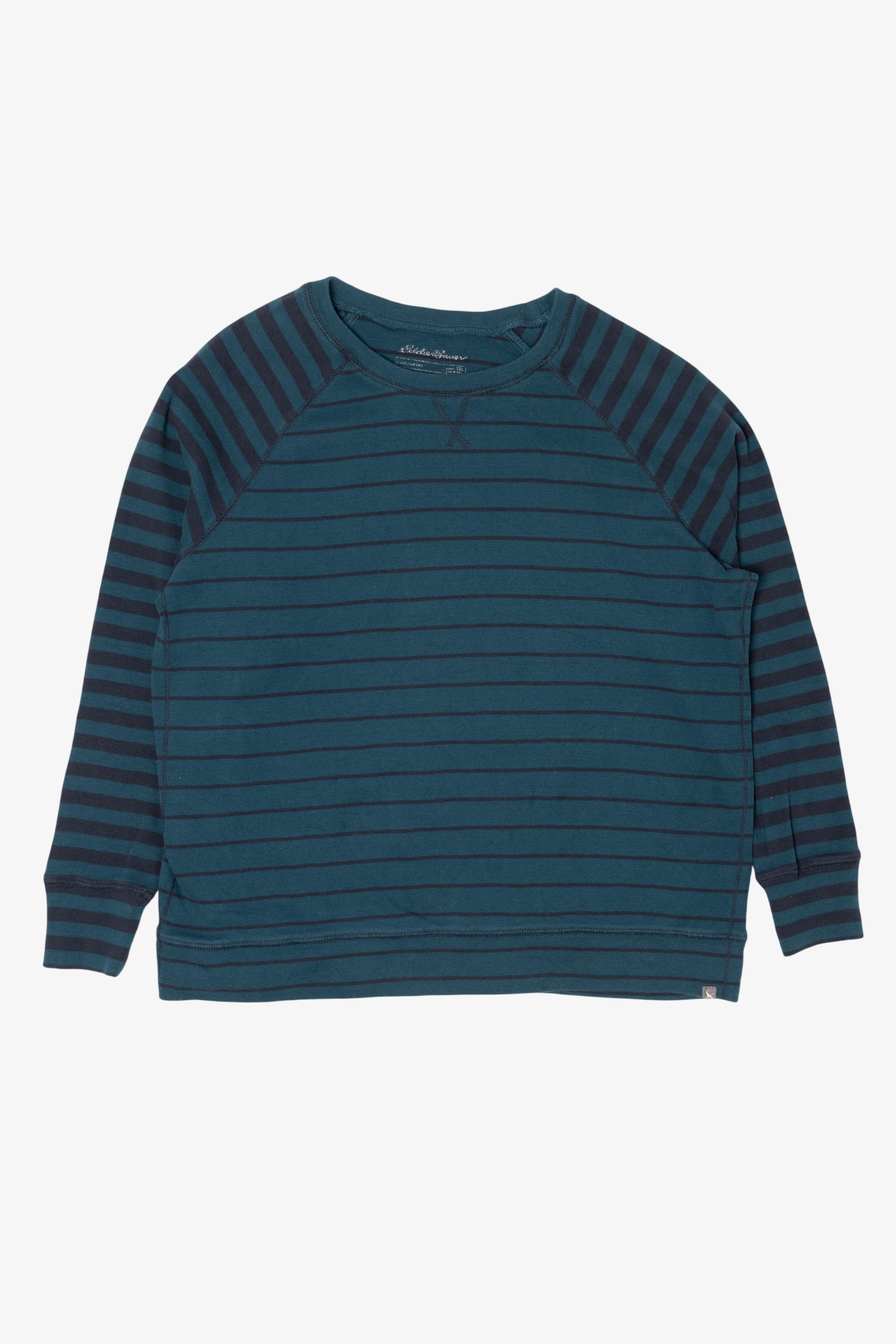 Teal Striped Eddie Bauer Sweatshirt (2000s)