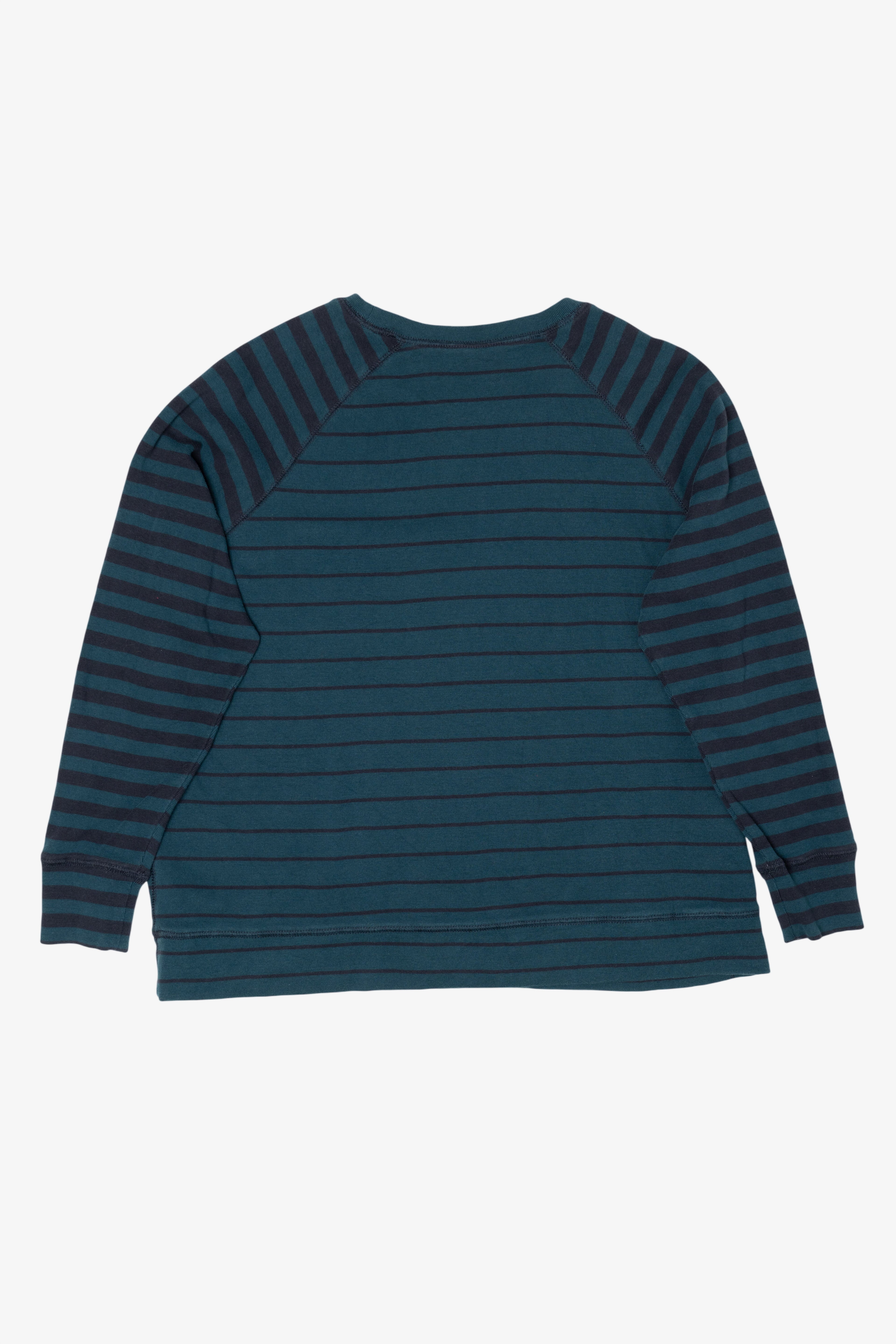 Teal Striped Eddie Bauer Sweatshirt (2000s)