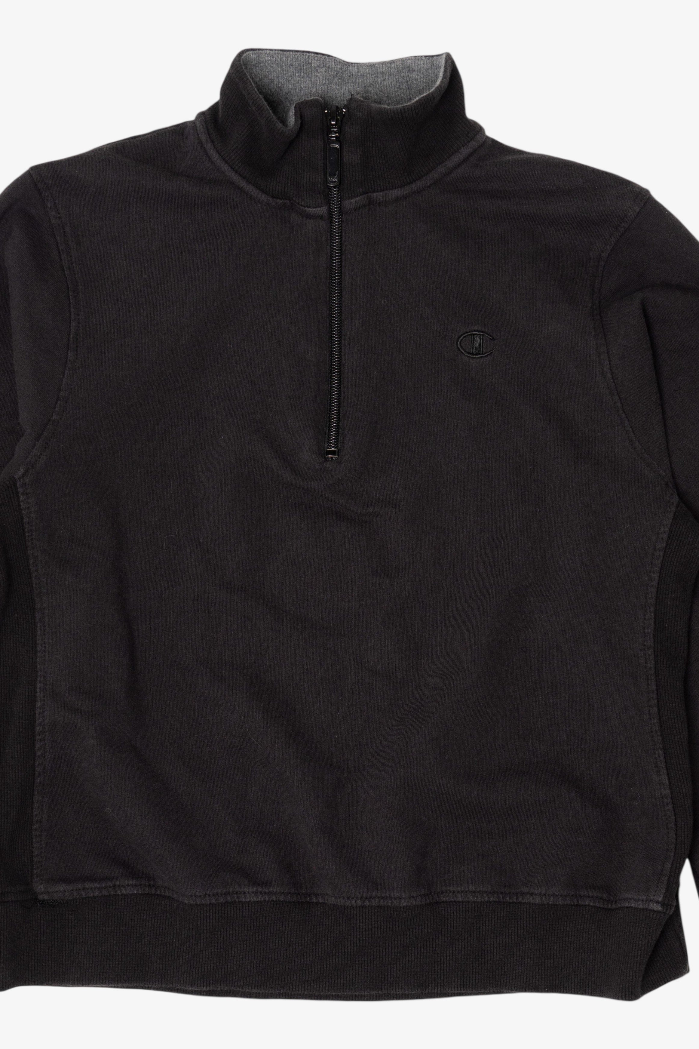 Black Champion Half-Zip Sweatshirt