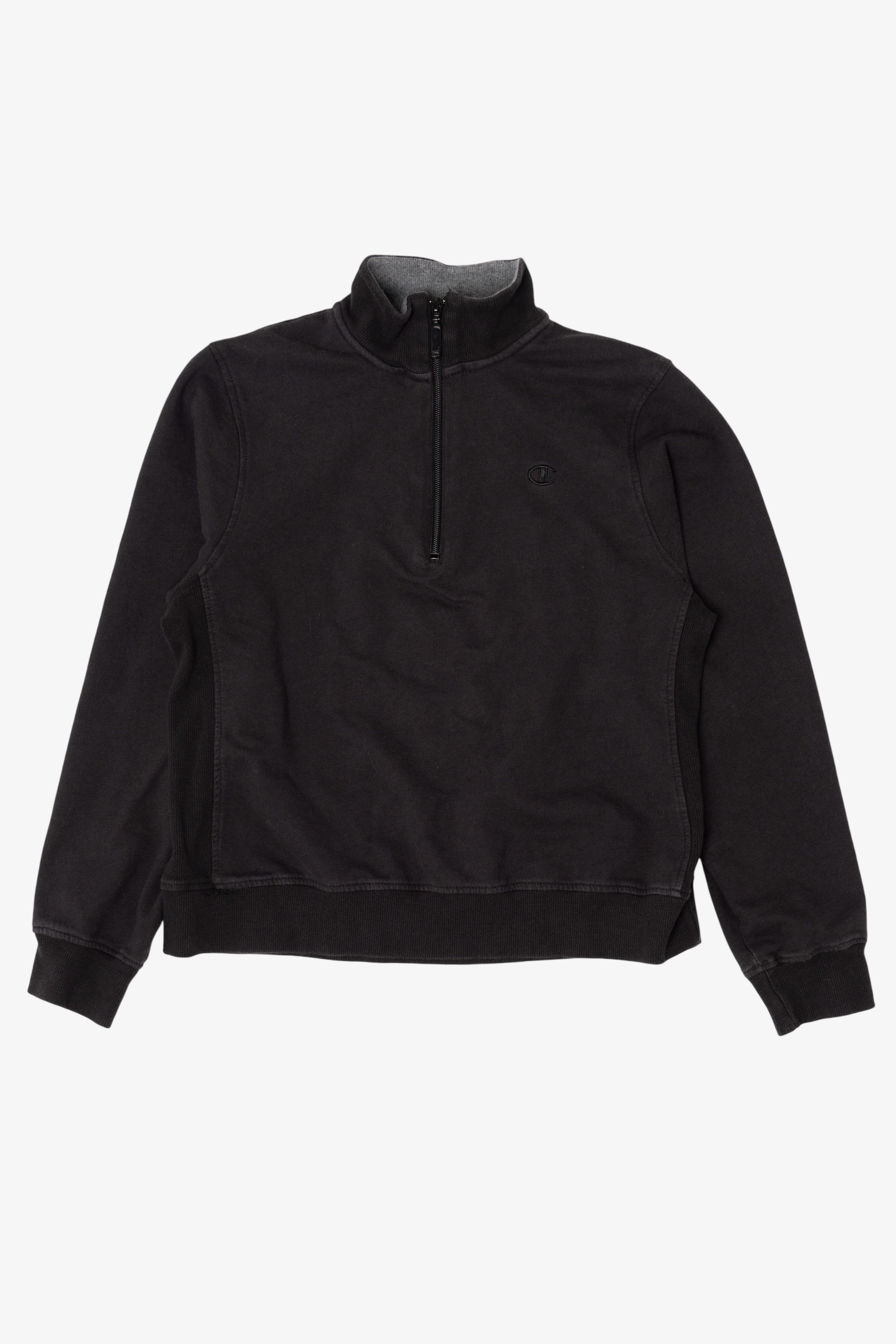 Black Champion Half-Zip Sweatshirt