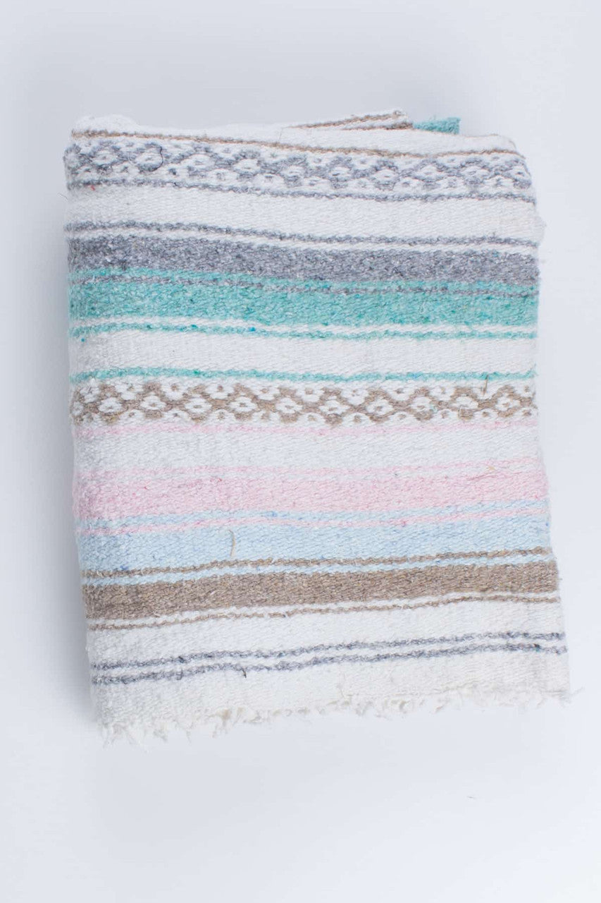 Pastel Stripes Woven Blanket