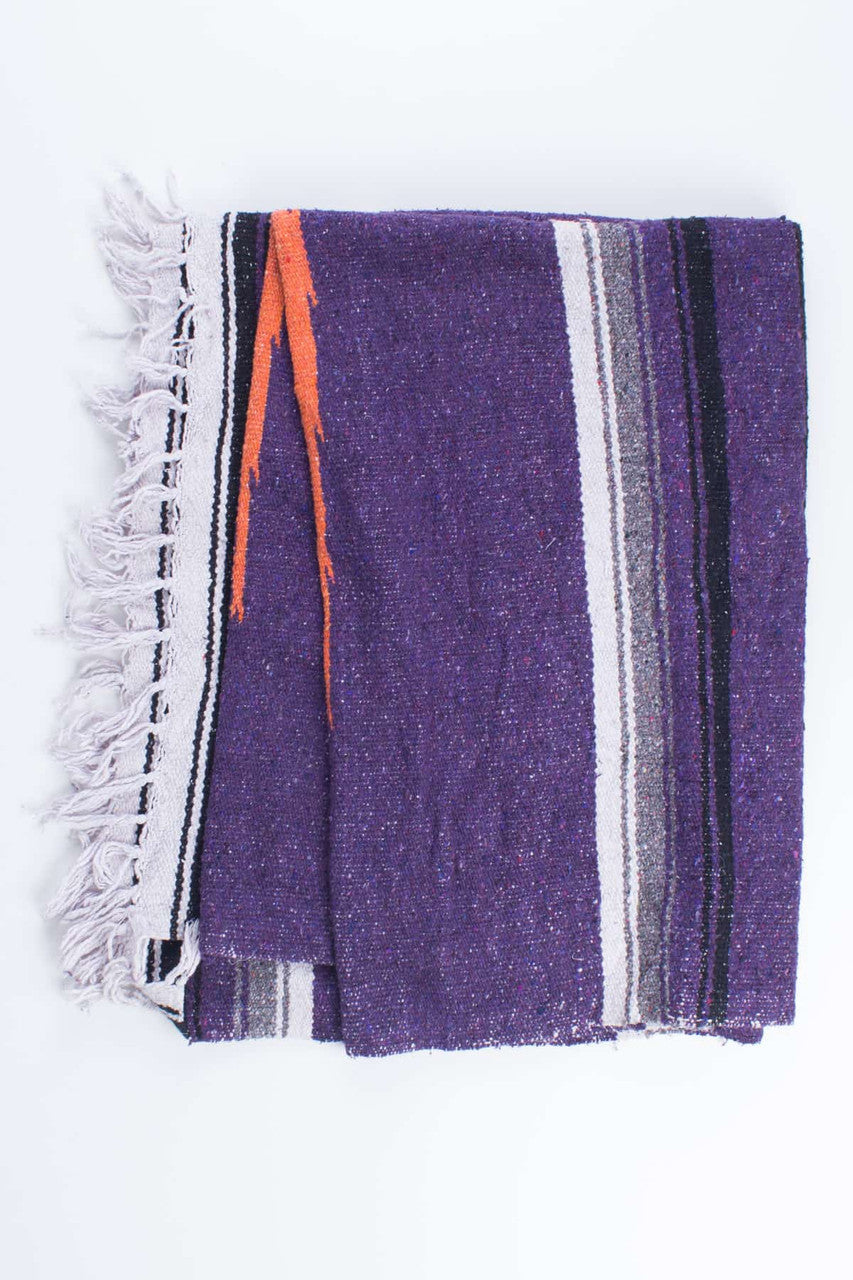 Purple Woven Baja Blanket