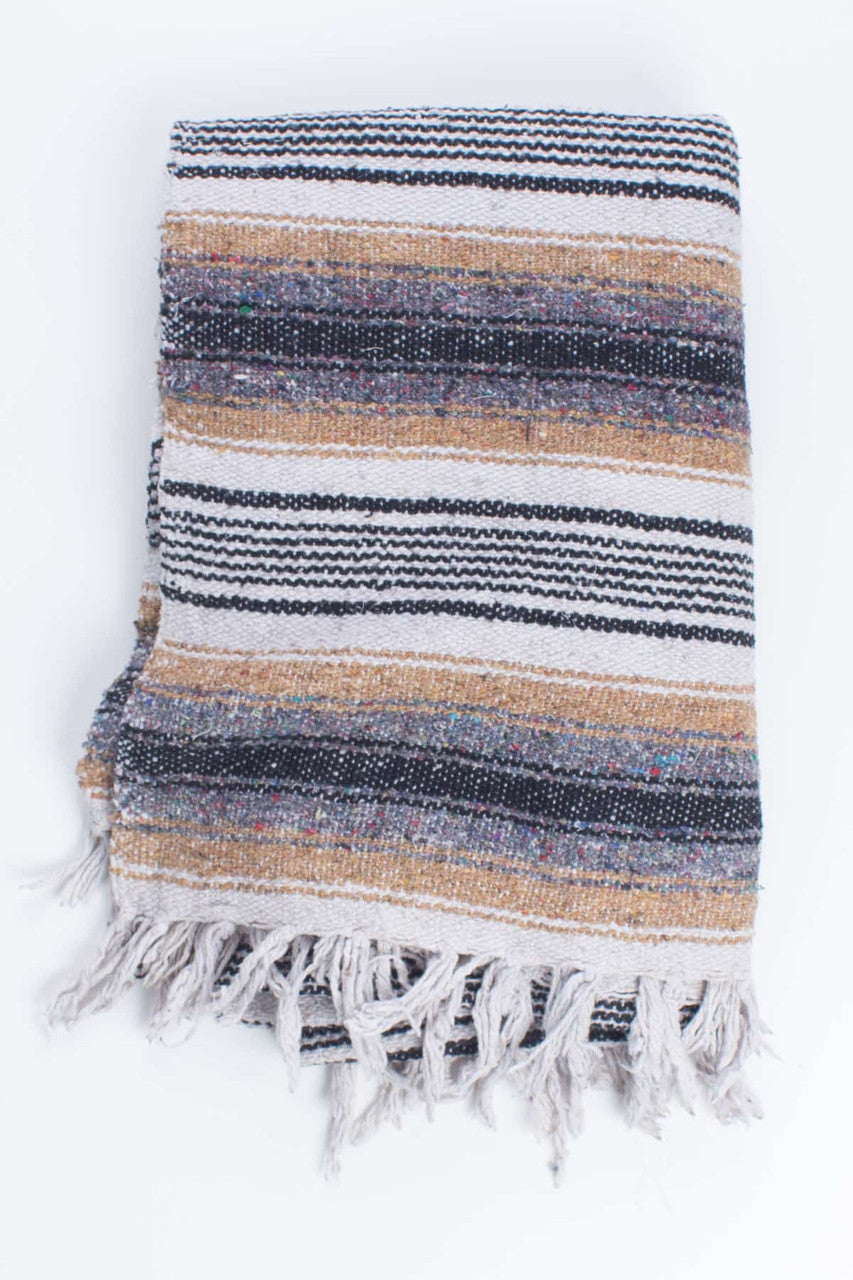 Grey & Tan Baja Blanket