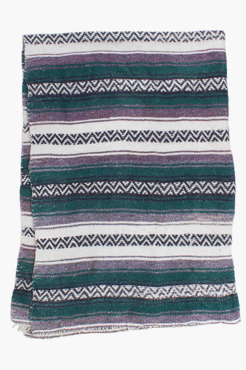 Green & Grey Baja Throw Blanket