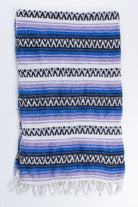 Blue & Purple Striped Baja Blanket