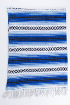 Blue Striped Baja Blanket 2
