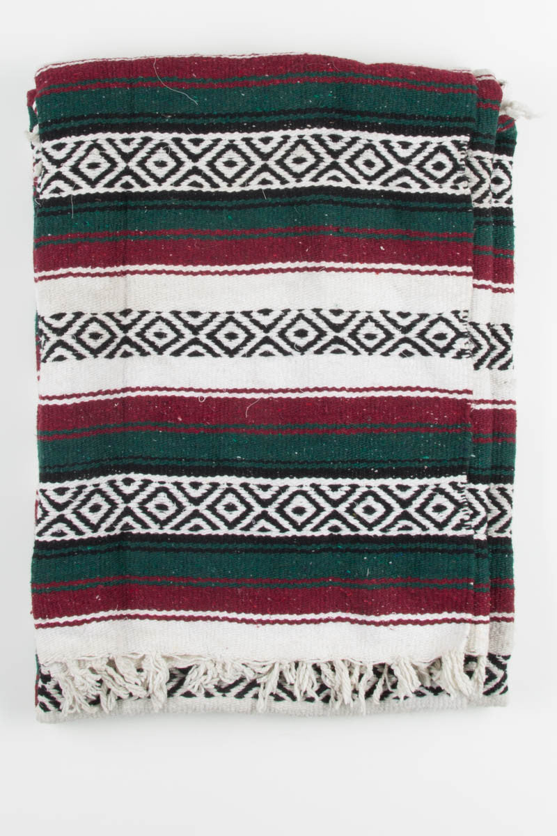 Green & Red Vintage Blanket