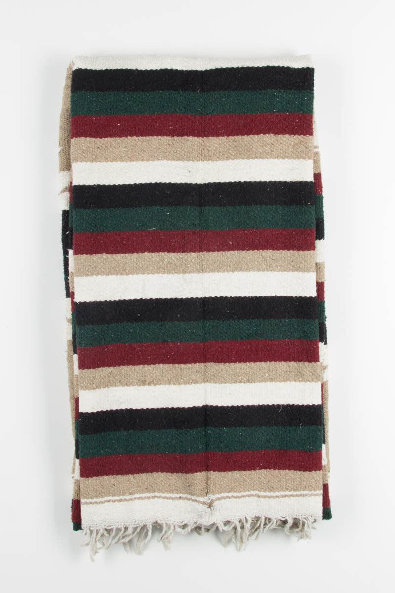 Red, Green, & Tan Vintage Blanket 1