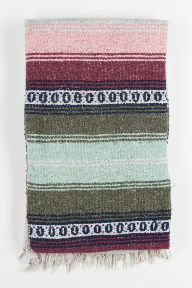 Pink & Green Vintage Blanket