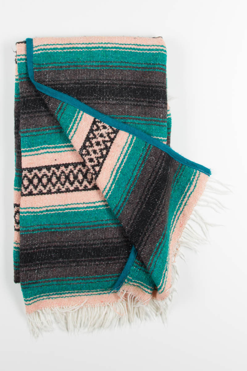 Teal & Pink Vintage Blanket