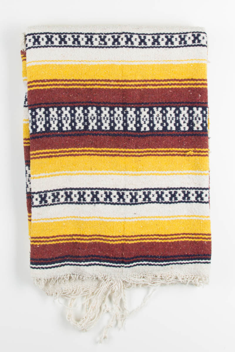 Maroon & Gold Vintage Blanket