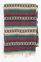 Red, Green, & Tan Vintage Blanket