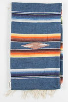 Blue Rainbow Vintage Blanket