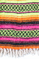 Neon Stripe Vintage Blanket