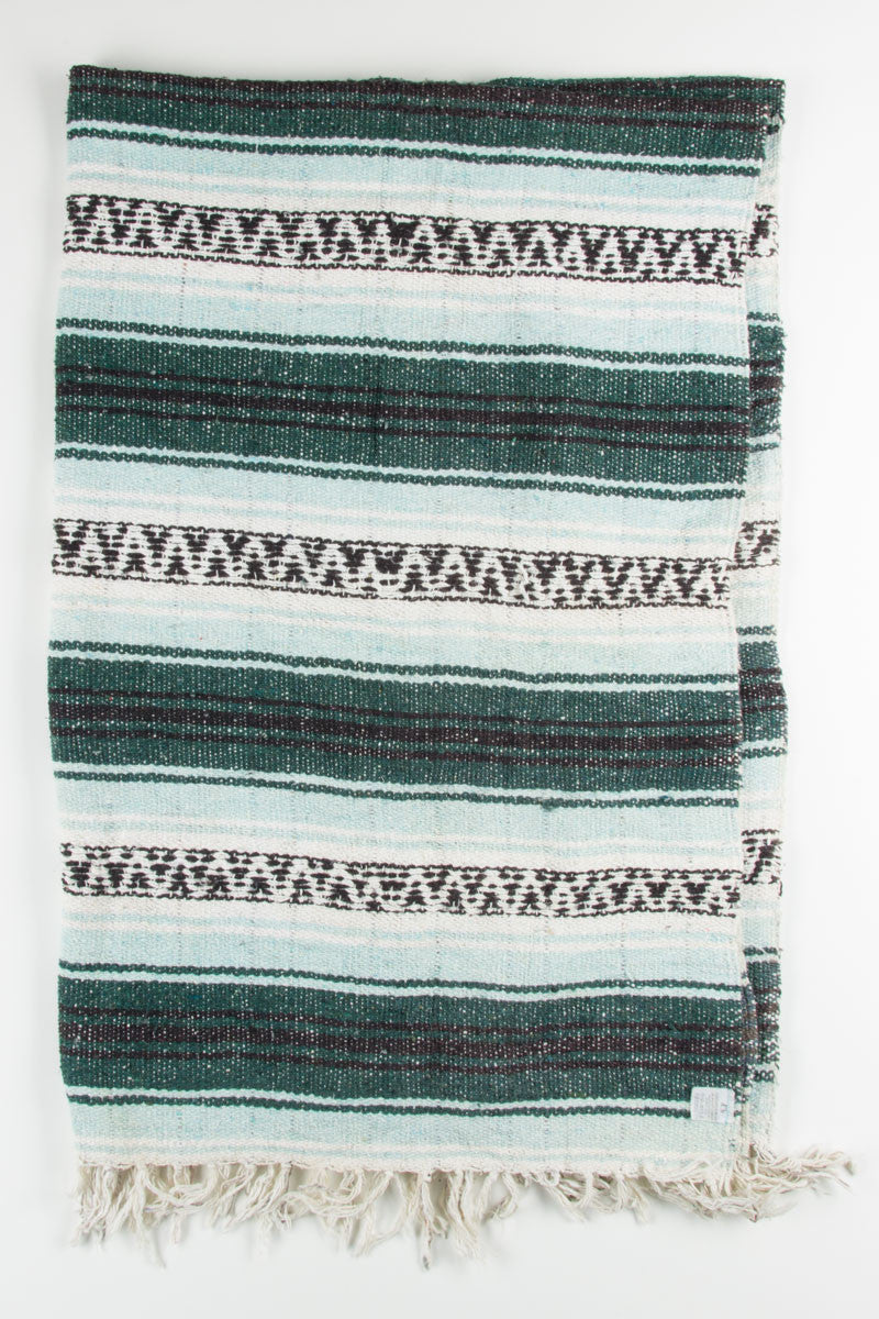 Green & Mint Baja Blanket