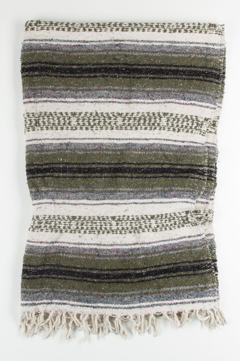Olive Baja Blanket