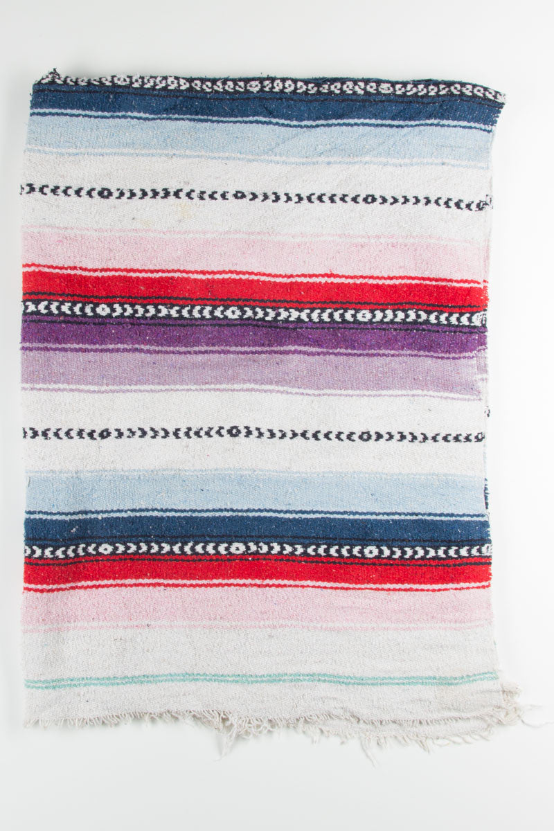 Multicolor Striped Baja Blanket