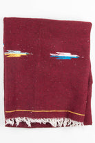 Dark Red Bird Vintage Blanket